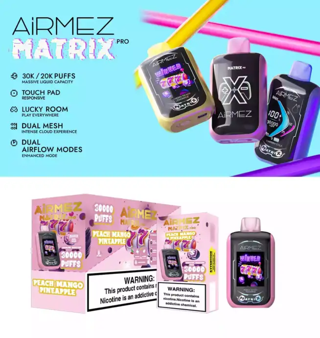 Airmez Matrix Pro 30000 Puff - Aromi intensi e di lunga durata