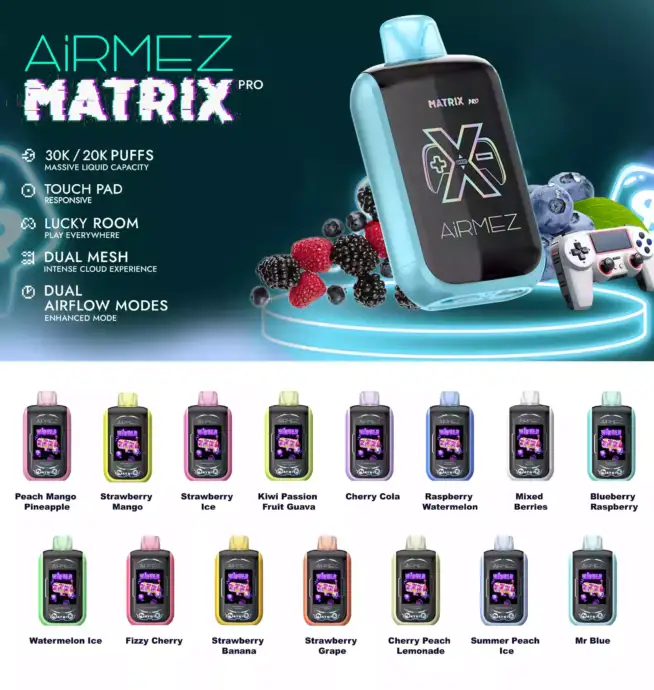 Airmez Matrix Pro 30000 Puff - Aromi intensi e di lunga durata