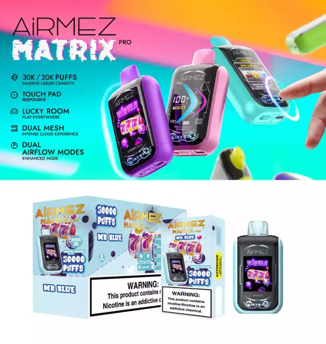Airmez Matrix Pro 30000 Puff - Aromi intensi e di lunga durata