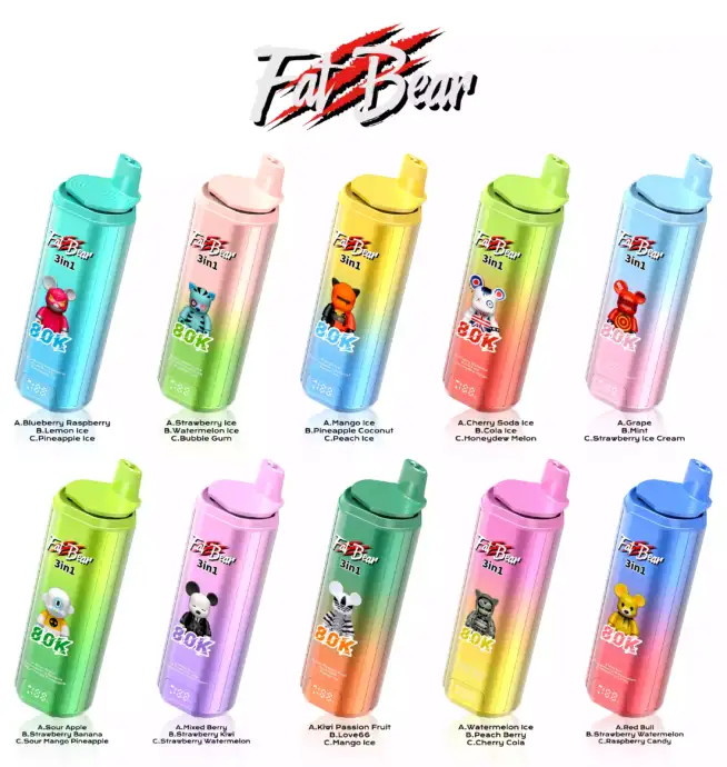 Aivono FATBEAR 80K – Vape Jetable XXL Saveurs