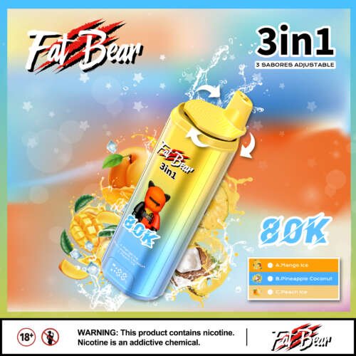 Aivono FATBEAR 80K – Vape Jetable XXL Saveurs