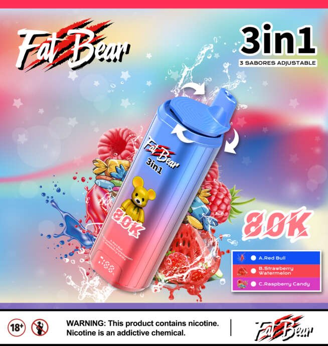 Aivono FATBEAR 80K – Vape Jetable XXL Saveurs