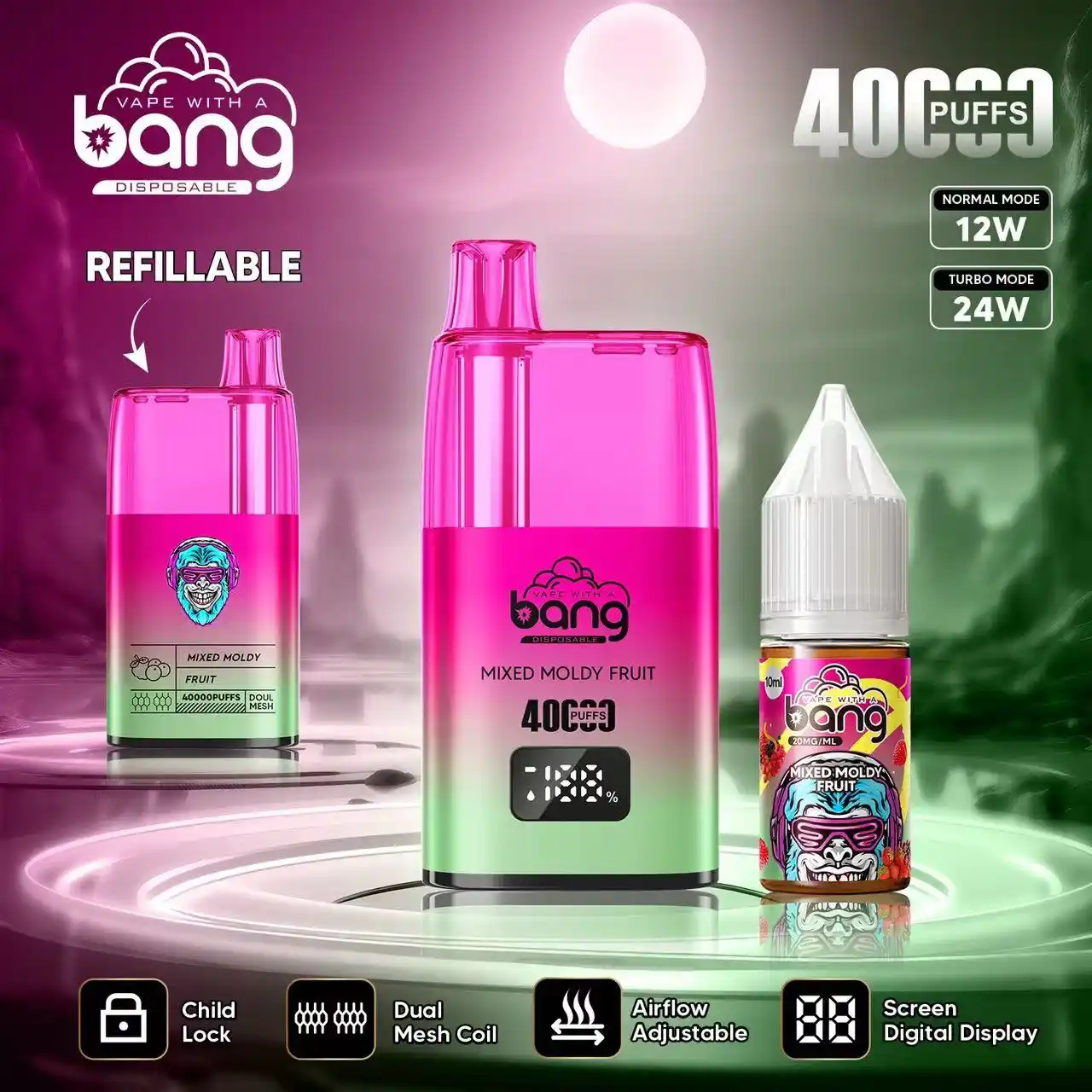 BANG B40S 40000 – Vape sûre, compacte & fruitée