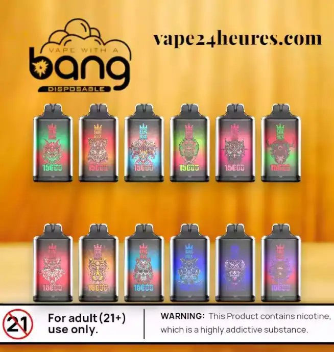 BANG BOX S1 15000 Puff – Vape Puissante & Fruitée