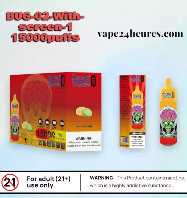 BUG-02 Disposable 15000 Puffs with LED Display