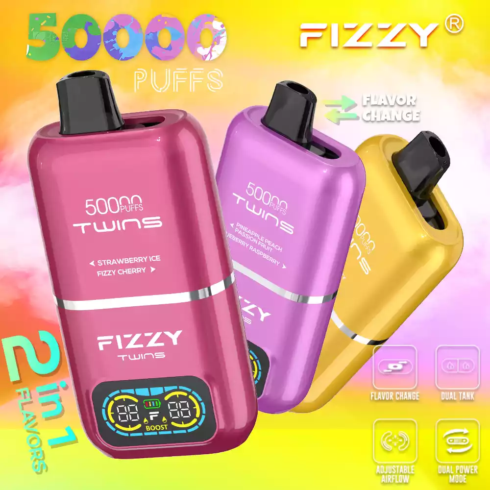 FIZZY Twins 50000 Puffs - Double Flavor
