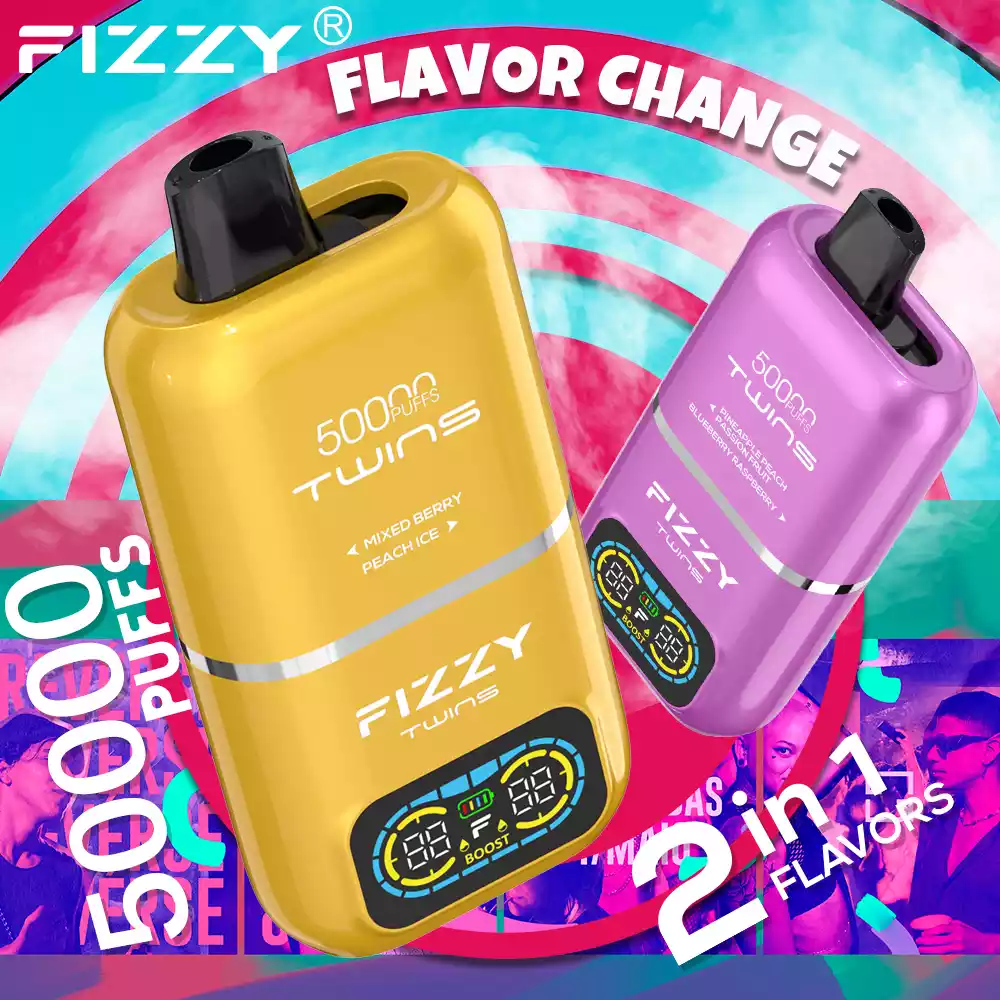 FIZZY Twins 50000 Puffs - Double Flavor