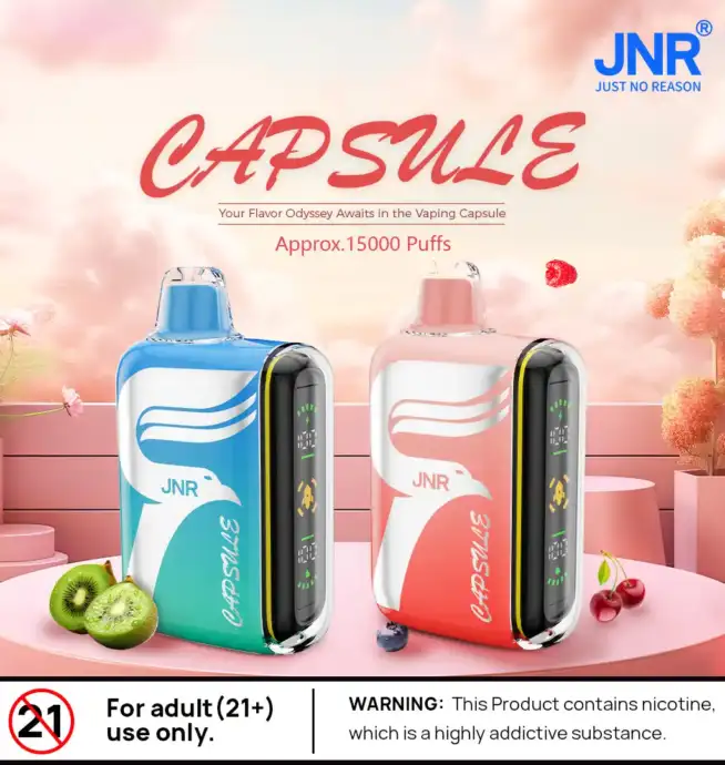 JNR Capsule 15000 PUFF – Vape Jetable Haute Performance