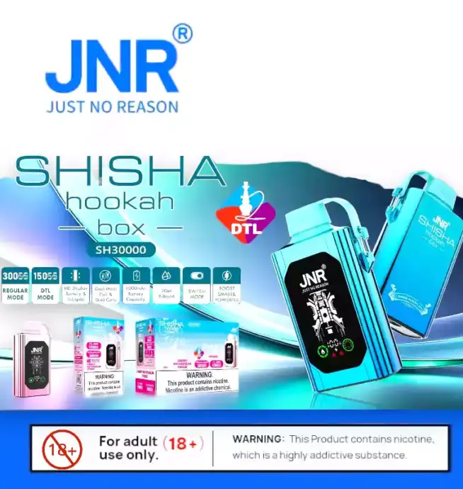 JNR Shisha Box 30000 Puffs – Vape Ultra Endurante