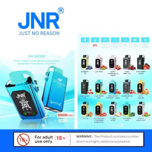 JNR Shisha Box 30000 Puffs - Vape Ultra Duradero