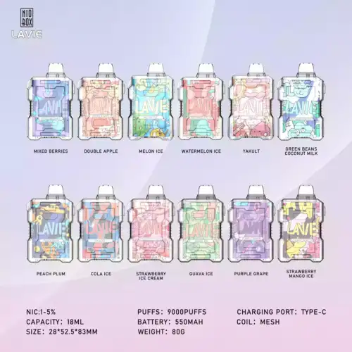 Lavie Nio 9000 Puffs – Vape Jetable Haut Rendement