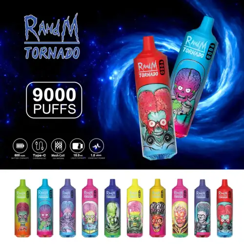 RAHDM Tornado K16 9000 boccate - Vaporizzazione intensa