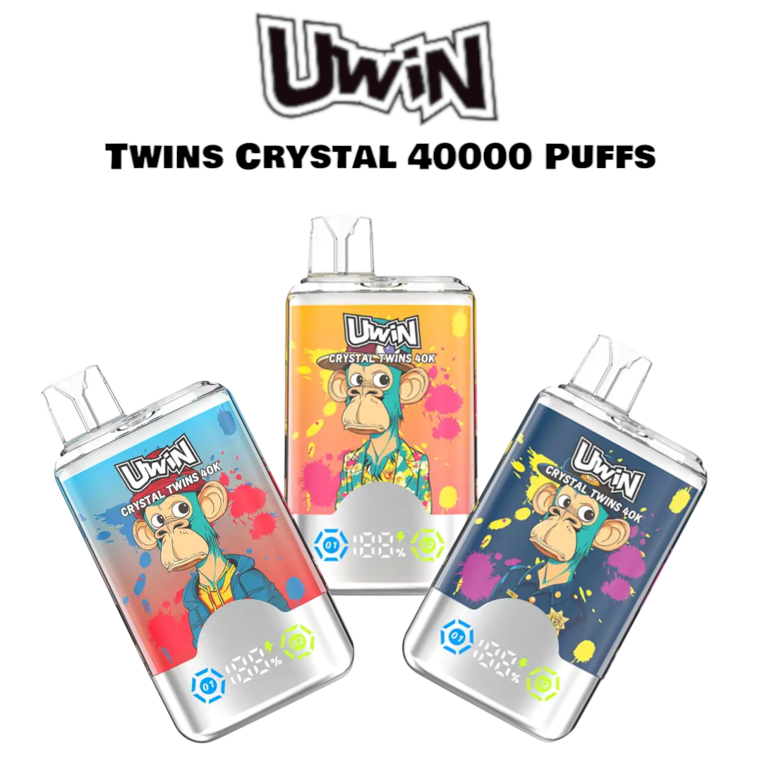 Uwin Twins Crystal 40000 – Double saveur, double plaisir