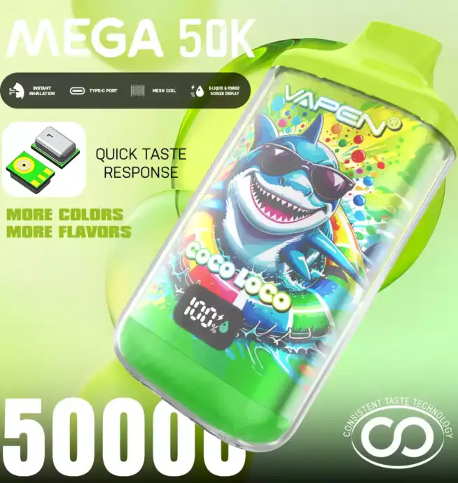 VAPEN MEGA 50K – Vape Puissante & Durable