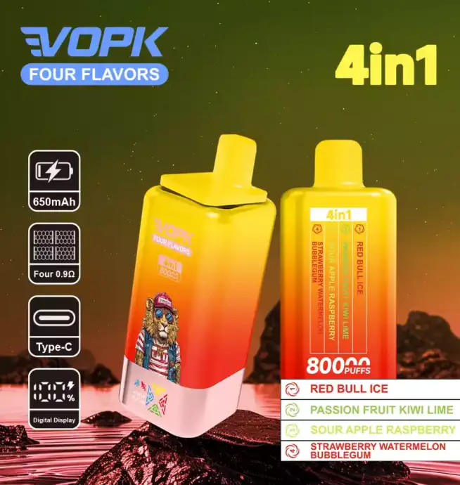VOPK Four Flavors 80000 Puffs – Vape Multi-saveurs Puissante