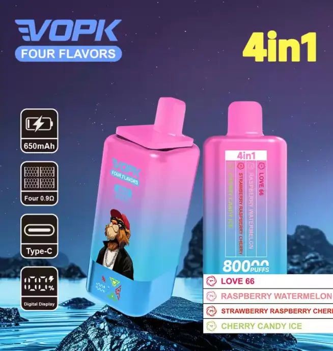VOPK Four Flavors 80000 Puffs – Vape Multi-saveurs Puissante
