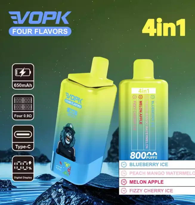 VOPK Four Flavors 80000 Puffs – Vape Multi-saveurs Puissante