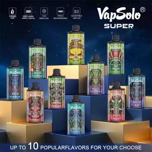 Vapsolo Super 15000 Puffs Vape longue durée