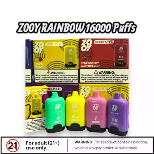ZOOY RAINBOW 16000 Puffs Performance et Saveurs