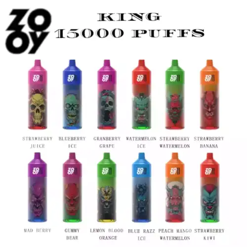 Zooy King 15000 – Puff LED Fruitée Puissante