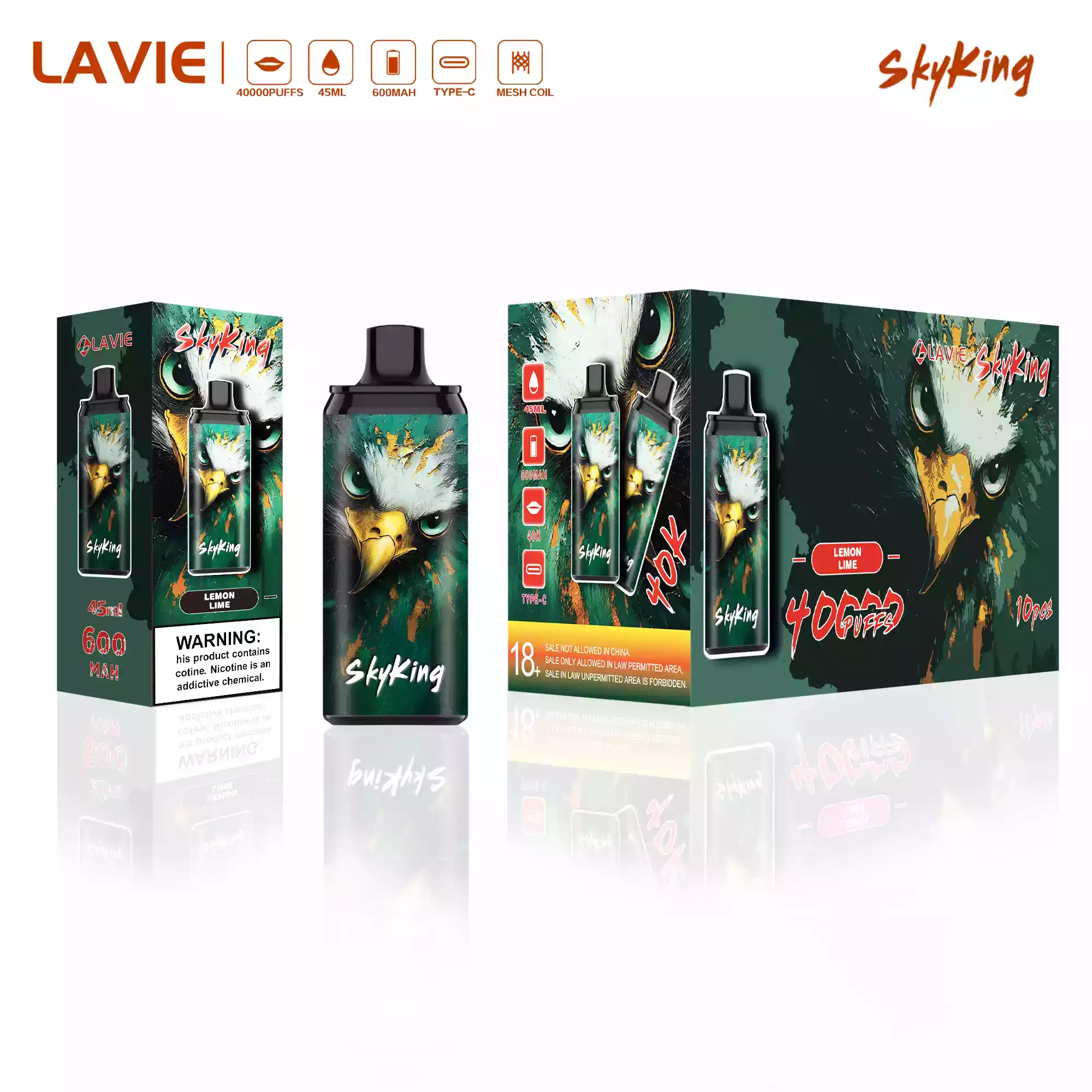 LAVIE SKYKING 40000 – Vape endurante XXL