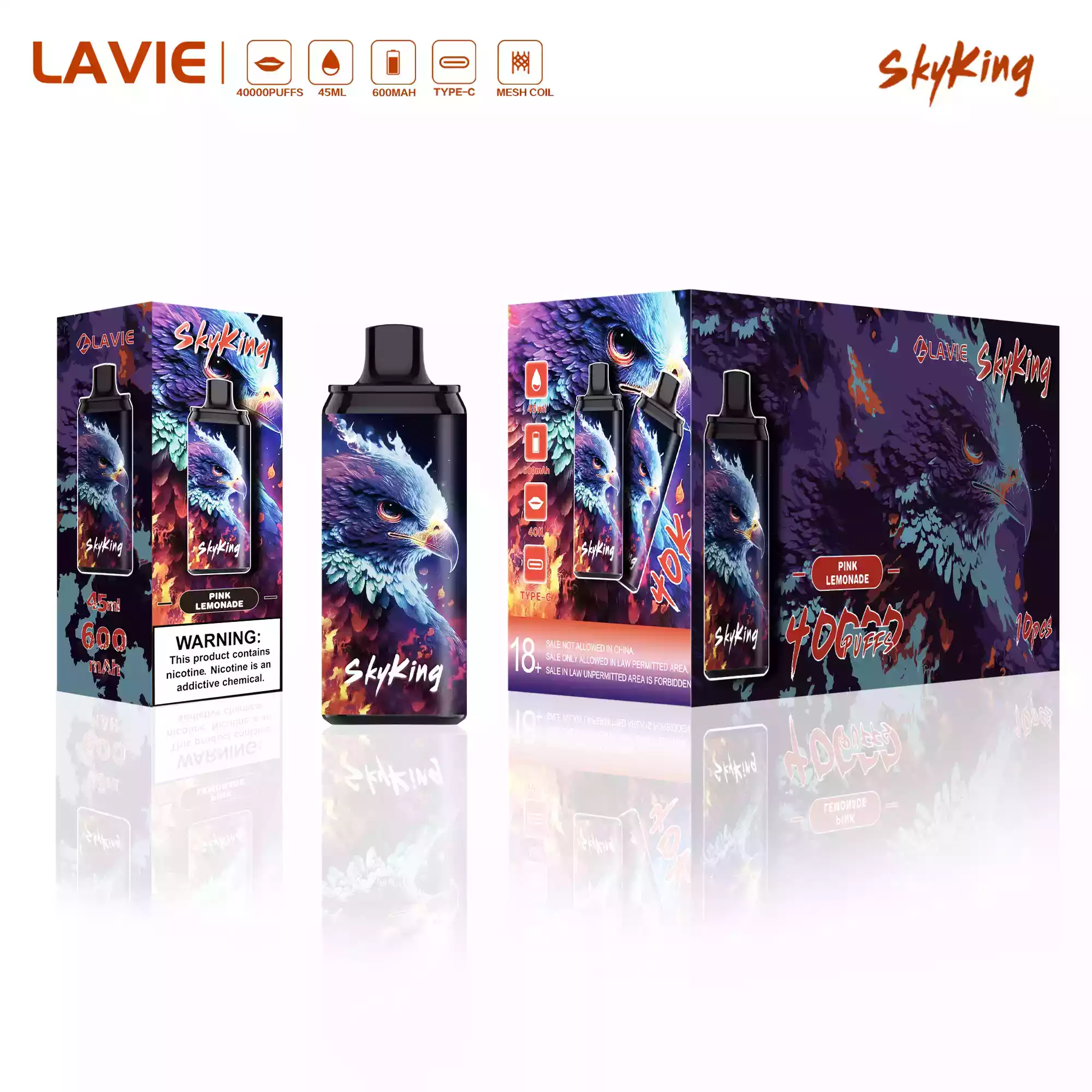 LAVIE SKYKING 40000 – Vape endurante XXL