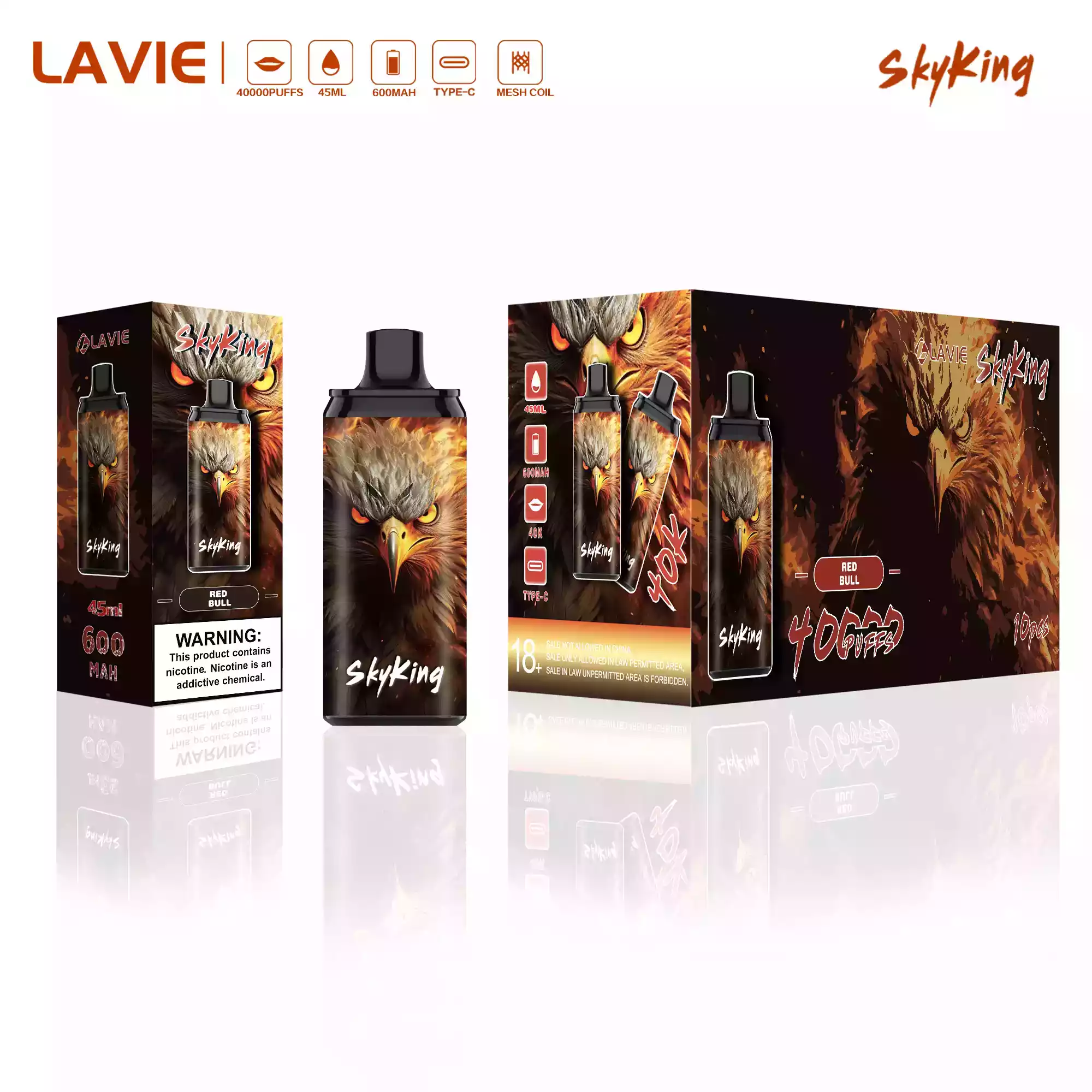LAVIE SKYKING 40000 – Vape endurante XXL