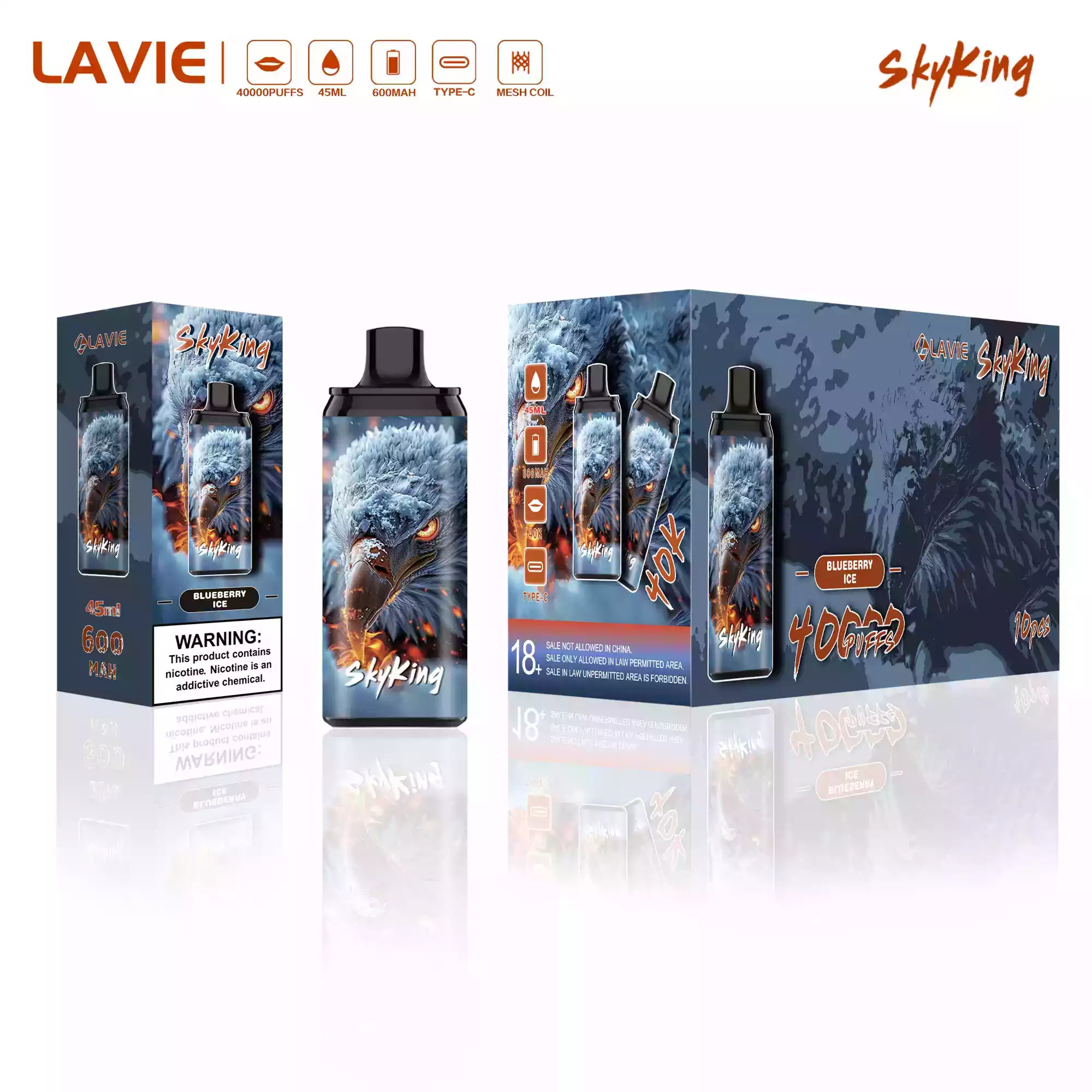 LAVIE SKYKING 40000 – Vape endurante XXL