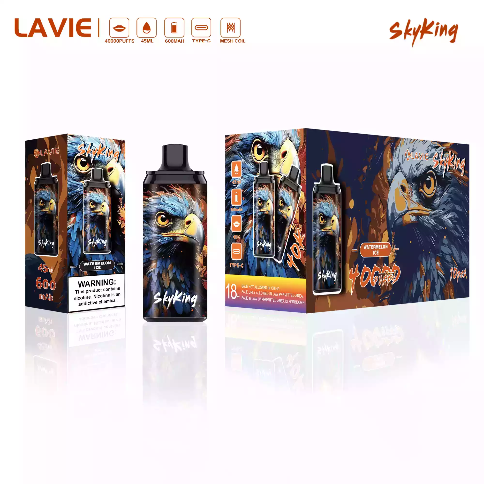 LAVIE SKYKING 40000 – Vape endurante XXL